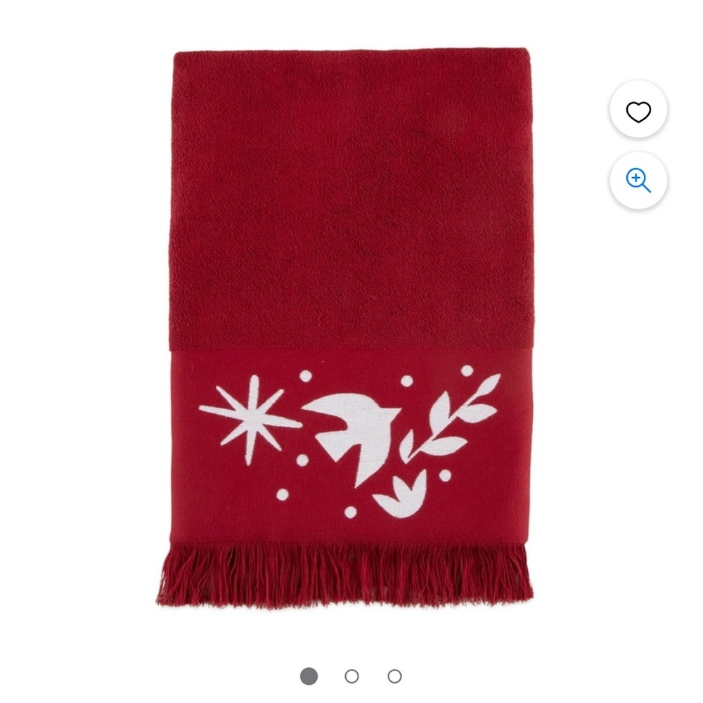 Martex Scandi Red Bath Towel 27” X 52”. 100% Cotton